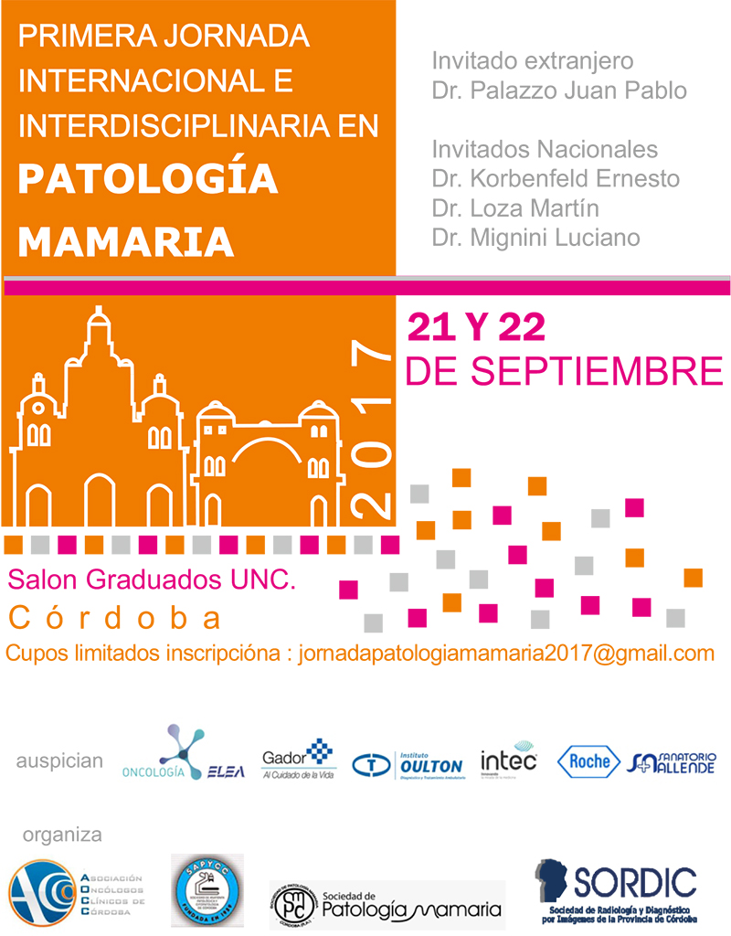 Primera Jornada Internacional e Interdisciplinaria en Patología Mamaria